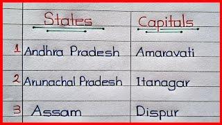 ️Indian States and Their Capital || All Indian States and Capitals || indian State Capitals list