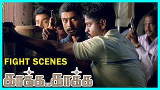 Kaakha Kaakha Tamil Movie | Action Packed Fight Scenes | Suriya | Jyothika | Jeevan