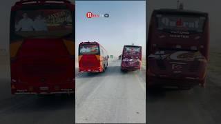 Bus overtake & Bus Race video #automobile #travel