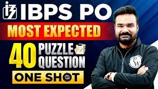 IBPS PO 2023 | Puzzle Reasoning | Puzzle Tricks | Puzzle Most Expected Question | by Arpit Sir