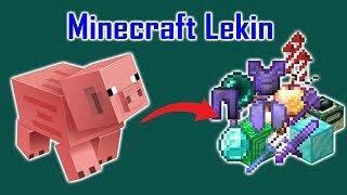 Minecraft lekin Cho'chqadan Epic Narsalar chiqadi | O'zbekcha minecraft #artifact