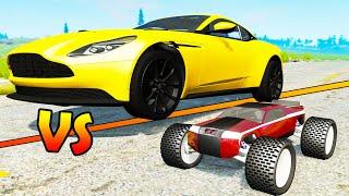 R/C Cars against Big Cars #2 - Beamng drive