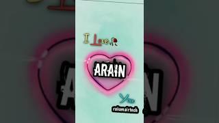 Arain name video status today status 2023 #trending #youtube #name #edit #2023