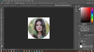 How To Put Image In a Circle Shape Using Photoshop