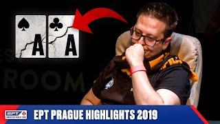 The Most Amount Of ACES In A Tournament - EPT Prague 2019 Highlights ️ PokerStars