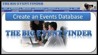 Excel VBA - Events Database Training Tracker - Excel 2010 Part 1 Overview