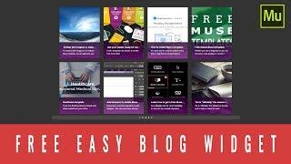 Free Adobe Muse blog widget - EasyBlog