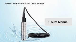 Submersible pressure level transmitters  manual