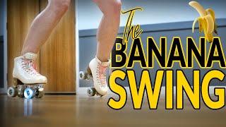 Learn The Banana Swing On Roller Skates - Practice Inside Edges & Backwards Pivots