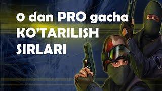  0 dan PRO gacha KO'TARILISH SIRLARI || COUNTER STRIKE 1.6 || CS 1.6 SHAXA