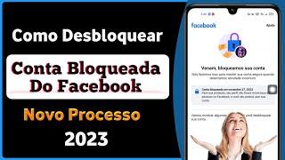 Como desbloquear a conta do Facebook (2023) corrigir sua conta foi bloqueada Facebook