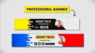 Youtube Banner Kaise Banaye l Pixellab