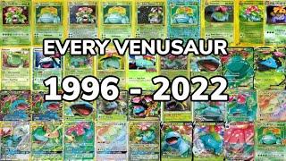 Every Venusaur Pokemon card from 1996 to 2022!