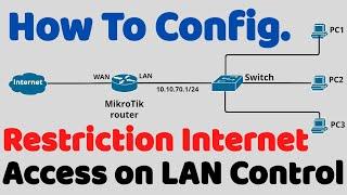 How to config. MikroTik router - Restriction Internet Access LAN  - ARP List - MAC address filtering