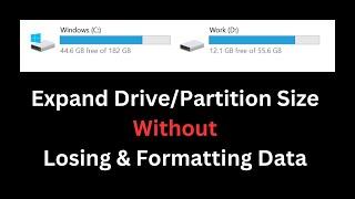 How to change partition size without losing data || How to change partition size with AOMEI