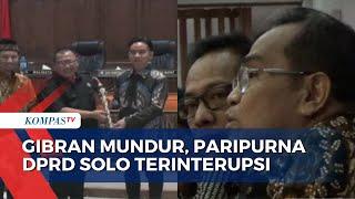 Sidang Paripurna Pengunduran Diri Gibran Sebagai Wali Kota Solo Diwarnai Interupsi