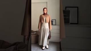 GRWM KOREAN STYLE BROWN OUTFIT  #shorts #youtubeshorts