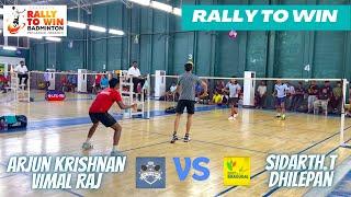 SIDARTH.T/DHILEPAN vs ARJUN KRISHNAN/VIMAL RAJ || Men Doubles Rally To Win Badminton Pro League 2024