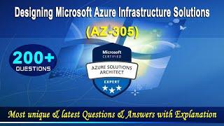 AZ-305 | Designing Microsoft Azure Infrastructure Solutions - Mock Test | 2022 Exam Latest Q&A
