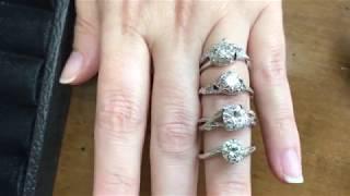 Nature-Inspired Engagement Rings - Split Shank, Organic Shapes