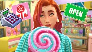 Let’s run a candy store in the sims 4! // Sims 4 business & hobbies expansion pack