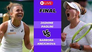 WTA LIVE JASMINE PAOLINI VS BARBORA KREJCIKOVA WTA WIMBLEDON CHAMPIONSHIP 2024 TENNIS PREVIEW STREAM