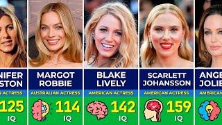  Smartest Hollywood Actresses | Famous Actresses Ranked by IQ