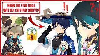 [ MMD / Genshin Impact ] HOW DO YOU DEAL WITH A CRYING BABY!?‍