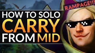 The ONLY WAY to GANK as a Mid Laner: Best Tips to CARRY and Rank Up FAST | Dota 2 Pro Guide