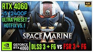 WARHAMMER 40K SPACE MARINE 2 RTX 4060 | i5 12400F | Hotfix 5.1 | DLSS 3 + FSR 3 + FG #warhammer40k