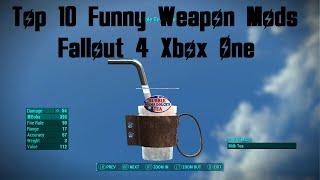 Top 10 Funny Weapon Mods Fallout 4 Xbox One (XB1) #Fallout4 #Fallout4Mods #Fallout4Top10