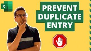 Prevent Duplicate Entries in Excel (2 Simple Ways)