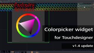 Colorpicker widget for Touchdesigner: v1.4