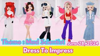 Theme Mad Scientist Dress To Impress Roblox, June 28, 2024