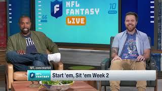 Start 'Em or Sit 'Em Week 2 | 'NFL Fantasy Live'