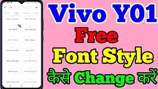 Vivo Y01 Free Font Style Setting Kaise Change Kare // How To Free Font Style Change Setting In Vivo