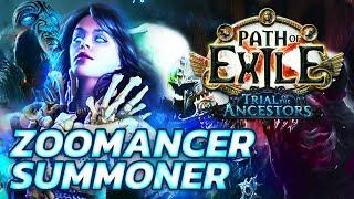 Become an UNDEAD ARMY COMMANDER! - Zoomancer Necromancer Summoner ft. @GhazzyTV  [PoE 3.22]