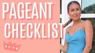 (PAGEANT TIPS) The ULTIMATE pageant checklist