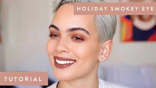 How To Holiday Smokey Eye Tutorial l Kristina Angelina l MENTED COSMETICS