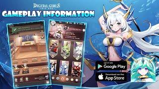 Digital Girls Idle RPG: Gameplay, RPG Ocioso, tutorial, personagens! (Android/IOS) JOGO GRÁTIS