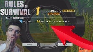 WINNING with 59 KILLS in SOLO on Rules Of Survival ! WORLD RECORD KILLS ! Best Player On ROS ?