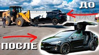 Восстановление Tesla Model X 2020 | Авто из США | ЭлектроГараж | Ev ServiZ