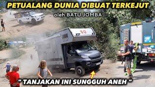 Petualang Dunia Terkejut - Kesulitan Melewati Tanjakan Batu Jomba || Extreme Road