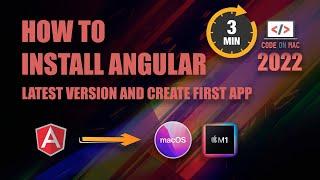 How to install Angular latest version on MacBook 2022 macOS #howtoinstallangular 100% working