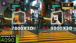 Ryzen 7 9800X3D vs Ryzen 7 7800X3D 4K Test in 13 Games | RTX 4090