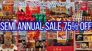 BATH & BODY WORKS SEMI ANNUAL SALE  WINTER 2024️BATH & BODY WORKS SALE 75% OFF #new #shopwithme