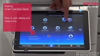 Training | How to add, delete and move icons on the Smart Operation Panel on your printer