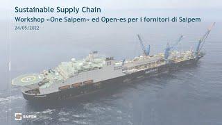 Saipem Sustainable Supply Chain live event Open-es