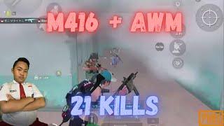 M416 + AWM ERANGEL 21 KILLS?! PUBG MOBILE  - ZENETIC