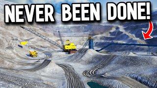 HE BUILT A TRACK IN A COPPER MINE!